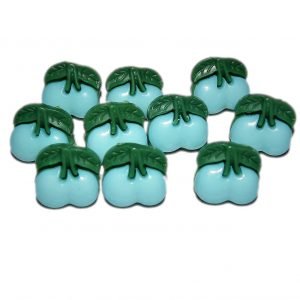 Cherry Shank Acrylic Buttons 12x12mm