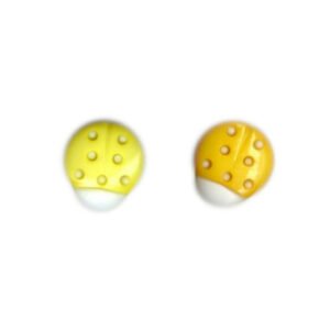 Ladybird Shank Acrylic Buttons 15x13mm
